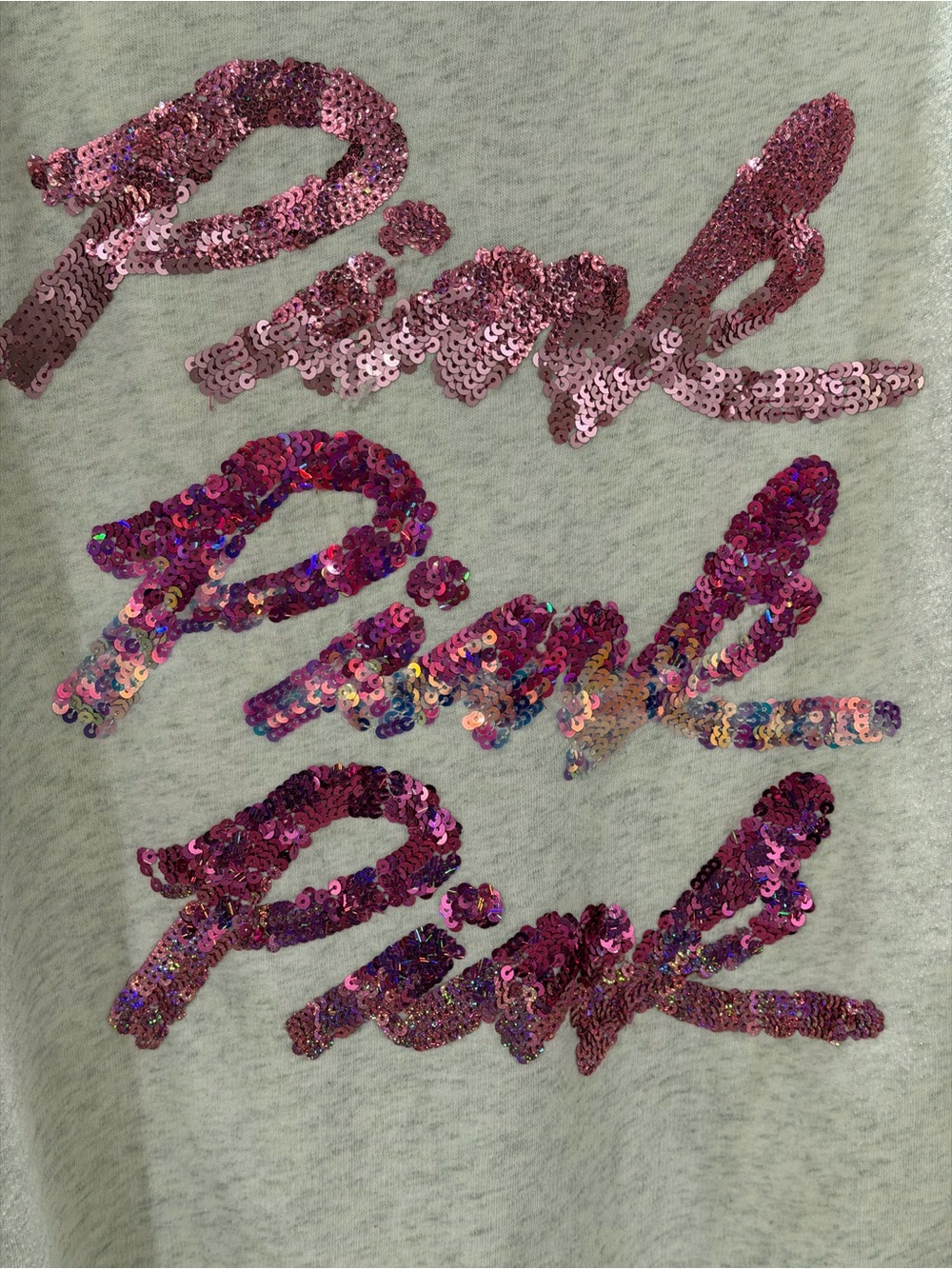 Pink Sequin 'Pink' Graphic women’s Top and Capri pants